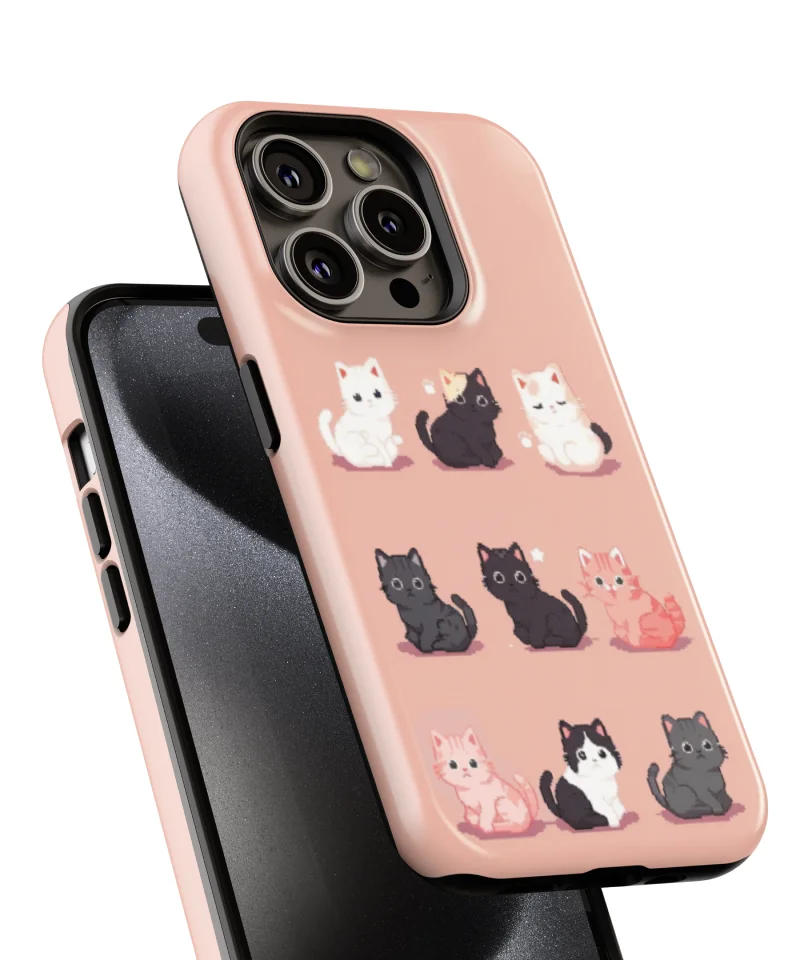 Pixel Cat Phone Case