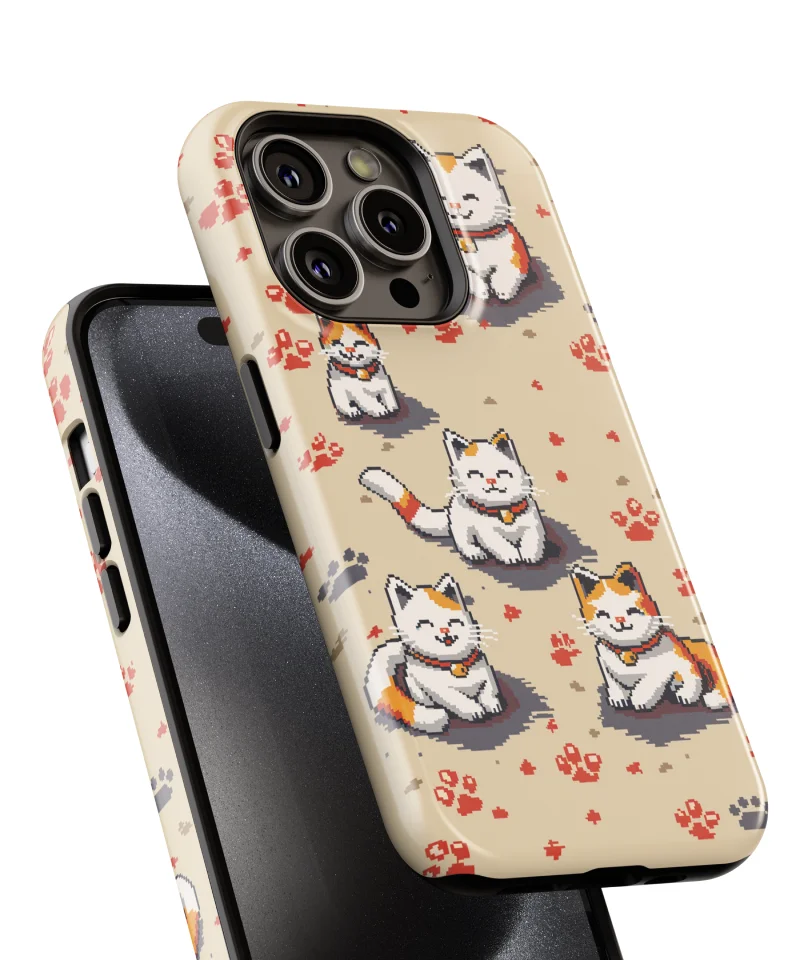 Pixel Cat Phone Case