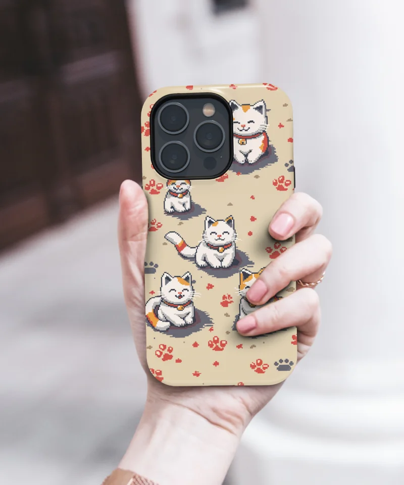 Pixel Cat Phone Case